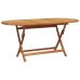Set de comedor de jardín 7 pzas ratán PE madera maciza beige