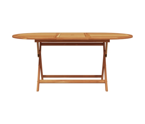 Set de comedor jardín 7 pzas polipropileno madera maciza negro