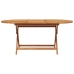 Set de comedor jardín 7 pzas polipropileno madera maciza negro