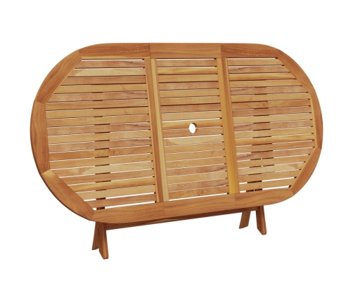 Set de comedor jardín 7 pzas polipropileno madera maciza negro