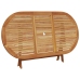 Set de comedor jardín 7 pzas polipropileno madera maciza negro