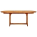 Set de comedor de jardín 7 pzas ratán PE madera acacia gris