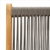 Set de comedor jardín 7 pzas polipropileno madera maciza gris