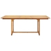Set de comedor jardín 7 pzas polipropileno madera maciza negro