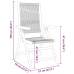 Set de comedor jardín 7 pzas polipropileno madera maciza beige