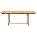 Set de comedor jardín 7 pzas polipropileno madera maciza beige
