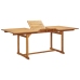 Set de comedor jardín 7 pzas polipropileno madera maciza beige