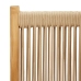 Set de comedor jardín 7 pzas polipropileno madera maciza beige