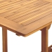 Set de comedor jardín 7 pzas polipropileno madera maciza beige