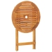 Juego de bistro de 3 piezas ratán PE y madera maciza negro