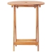 Juego de bistro de 3 piezas tela madera maciza estampado hojas