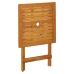 Juego de bistro de 3 piezas ratán PE y madera maciza beige