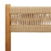 Set de comedor jardín 5 pzas polipropileno madera maciza beige