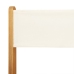 Set de comedor de jardín 5 pzas tela madera maciza blanco crema