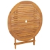 Set de comedor de jardín 5 pzas tela madera maciza antracita