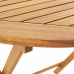 Set de comedor de jardín 5 pzas tela madera maciza antracita