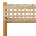 Set de comedor de jardín 5 pzas ratán PE madera maciza beige