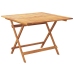 Set de comedor jardín 5 pzas polipropileno madera maciza beige