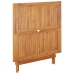 Set de comedor de jardín 5 pzas tela madera maciza blanco crema