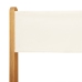 Set de comedor de jardín 5 pzas tela madera maciza blanco crema