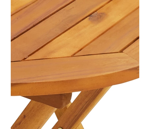 Juego de bistro de 3 piezas polipropileno y madera maciza gris