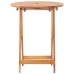 Juego de bistro de 3 piezas polipropileno y madera maciza beige