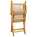Juego de bistro de 3 piezas polipropileno y madera maciza beige