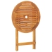 Juego de bistro de 3 piezas polipropileno y madera maciza beige