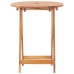 Juego de bistro de 3 piezas tela madera maciza estampado hojas