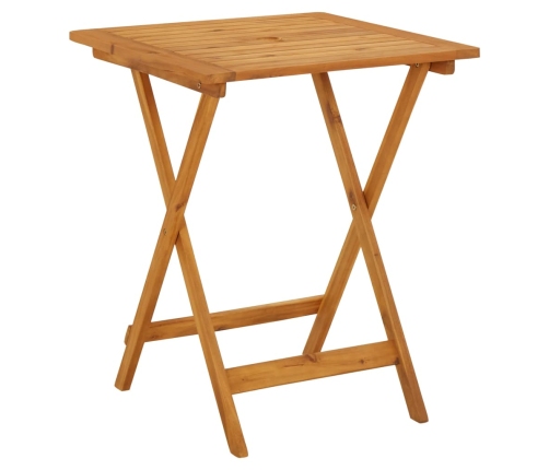 Juego de bistro de 3 piezas tela madera maciza estampado hojas
