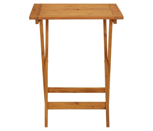 Juego de bistro de 3 piezas tela madera maciza estampado hojas