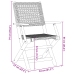 Set de comedor de jardín 5 pzas ratán PE madera maciza beige
