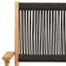 Set de comedor jardín 5 pzas polipropileno madera maciza negro
