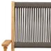 Set de comedor jardín 5 pzas polipropileno madera maciza gris