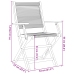 Set de comedor jardín 5 pzas polipropileno madera maciza beige