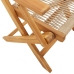 Set de comedor jardín 5 pzas polipropileno madera maciza beige