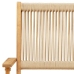 Set de comedor jardín 5 pzas polipropileno madera maciza beige