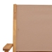 Set de comedor de jardín 5 pzas tela madera maciza gris taupe