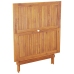 Set de comedor jardín 5 pzas polipropileno madera maciza gris