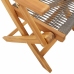 Set de comedor jardín 5 pzas polipropileno madera maciza gris