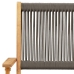 Set de comedor jardín 5 pzas polipropileno madera maciza gris