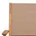 Set de comedor de jardín 5 pzas tela madera maciza gris taupe