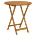 Juego de bistro de 3 piezas tela y madera maciza taupe