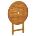 Juego de bistro de 3 piezas tela y madera maciza taupe
