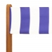 Juego de bistro de 3 piezas tela y madera maciza azul y blanco