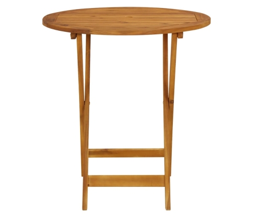 Juego de bistro de 3 piezas ratán PE y madera maciza negro