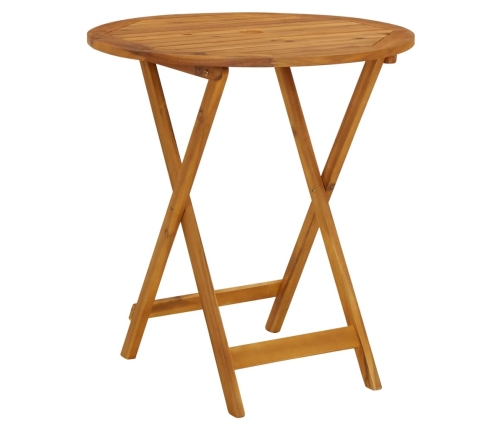 Juego de bistro de 3 piezas tela y madera maciza bej