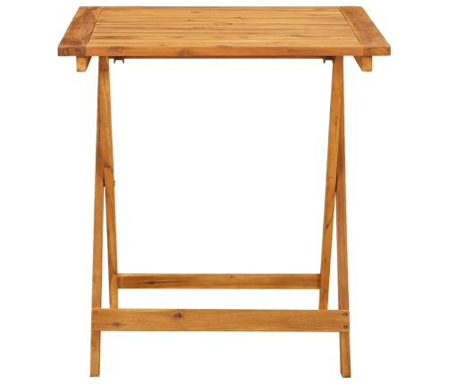 Juego de bistro de 3 piezas tela madera maciza estampado hojas