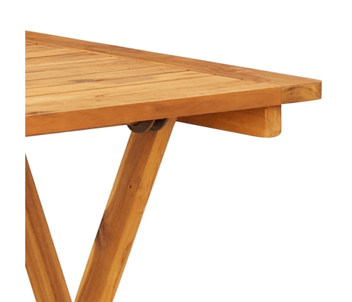 Juego de bistro de 3 piezas tela madera maciza estampado hojas