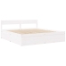 vidaXL Cama con cajones y colchón madera maciza pino blanca 180x200 cm